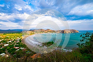 San Juan Del Sur Nicaragua Beach Beautiful View Sky Tourism Tourist Destination Pacific Ocean Rocks Rain Forest Jungle Tourist To