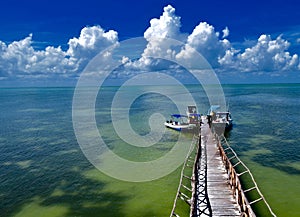 Caribbean dock photo