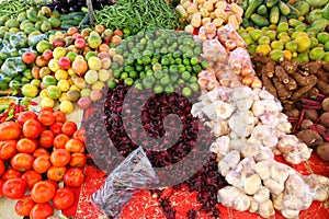 Caribbean fruit market photo