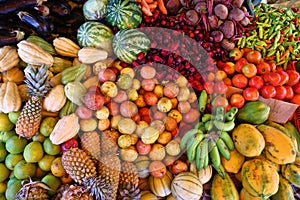 Caribbean fruit market