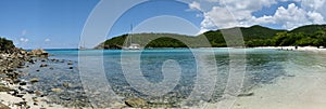 Caribbean Panorama Seascape of Lameshur Bay, Saint John