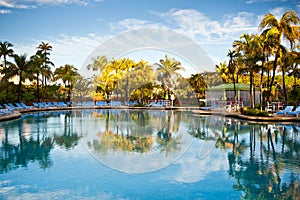 Caribbean Paradise Pool Luxury Tropical Resort