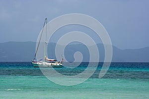 Caribbean sailboat