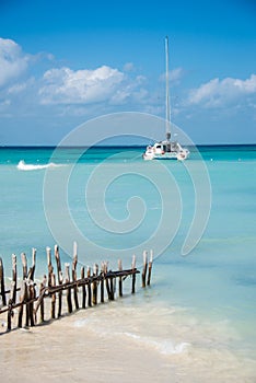 Caribbean Scene, Sailing Isla Mujeres, Cancun - Riviera Maya. M