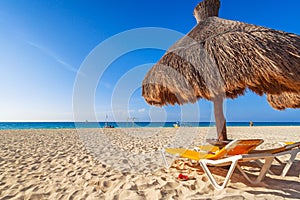 Caribbean Sea beach in Playa del Carmen