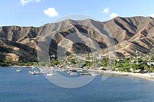 Caribbean Sea. Taganga Bay. Colombia. photo