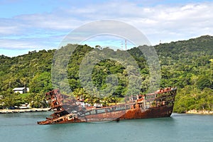 Caribbean shipwreck