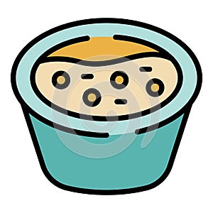 Caribbean soup icon vector flat