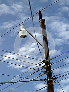 Caribbean street light photo