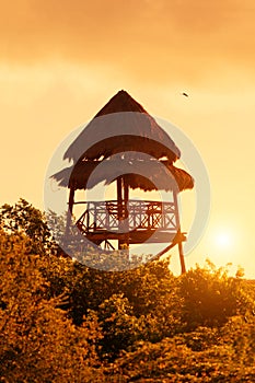 Caribbean Sunset in the Mayan Riviera