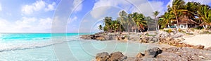 Caribbean Tulum Mexico tropical panoramic beach photo