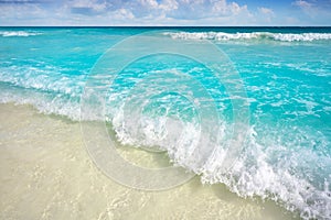 Caribbean turquoise beach in Riviera Maya photo