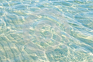 Caribbean turquoise water beach reflection aqua perspective background