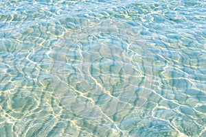 Caribbean turquoise water beach reflection aqua perspective background