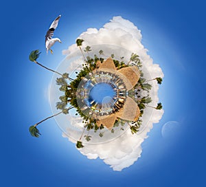 Caribe Planet of Punta Cana, Miniature Planet of Punta Cana, Dominican Republic.