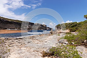 Caribic Island Guadeloupe landscape - Porte d`Enfer Hell`s Gate photo