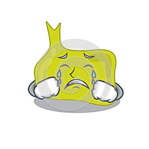 Caricature design of pituitary having a sad face