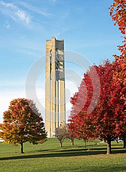 Carillon Bell Tower in Autumn photo