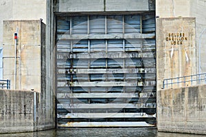 Carillon Canal Grungy Lock Door photo