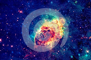 Carina Nebula in outer space.