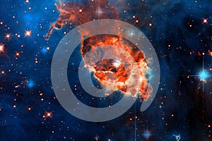 Carina Nebula in outer space.