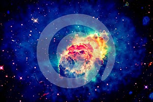 Carina Nebula in outer space.