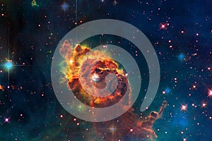 Carina Nebula in outer space. Elements of this image furnished by NASA.