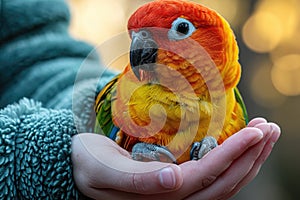 Cura animale domestico pappagallo Calore un cura ambiente 