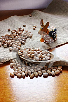 Carioca beans with caracther of brazilian folklore