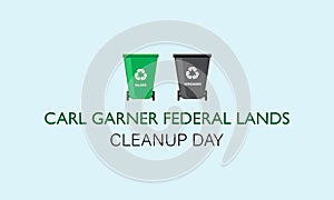 carl federal lands cleanup day typography graphic design
