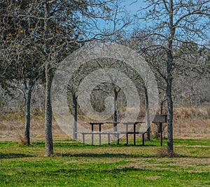 The Carl Parks Picnic Area on the Tres Palacios River in El Campo, Matagorda County, Texas photo
