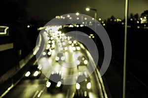 Carlight on highway (bokeh)