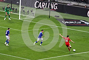 Carling Cup final - Downing strike