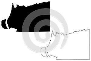 Carlisle County, Kentucky U.S. county, United States of America, USA, U.S., US map vector illustration, scribble sketch Carlisle