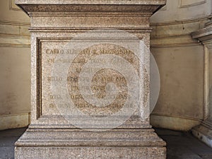 Carlo Alberto monument in Turin photo