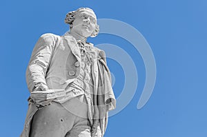 Carlo Goldoni statue located in Florence, Italy