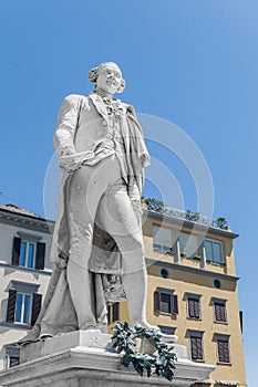 Carlo Goldoni statue located in Florence, Italy