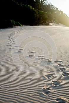 Carlo Sandblow in Rainbow Beach, Queensland. Australia is a continent located in the south part of the earth In summer time, inter