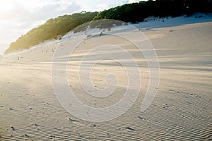 Carlo Sandblow in Rainbow Beach, Queensland. Australia is a continent located in the south part of the earth In summer time, inter