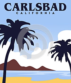 Carlsbad California with beautiful views photo