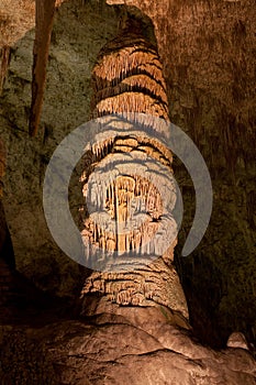 Carlsbad Caverns Stalagmite