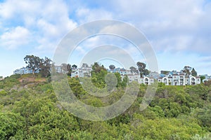 Carlsbad neighborhood on top of a slope at San Diego, California