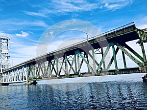 The Carlton Bridge over the Kennebec River photo