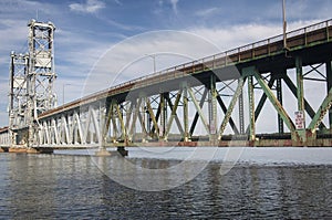 Carlton Bridge over the Kennebec River Maine photo