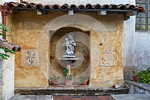 The Carmel Mission Basilica, the mission of San Carlos Borromeo, Carmel-by-the-Sea, California USA