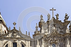 Carmelitas Church and Carmo Church facade detail, in Porto. photo