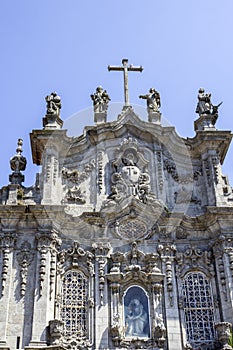 Carmelitas Church and Carmo Church facade detail, in Porto. photo