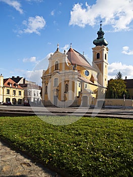 Carmelite Church in the city of Gyor, Hungary