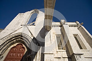 The Carmelite monastery Lisbon Portugal the ruins of the Gothic nuns earthquake Church architecture chapel
