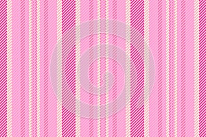 Carment texture stripe vector, halloween lines seamless textile. Prnament background fabric pattern vertical in light hot pink and
